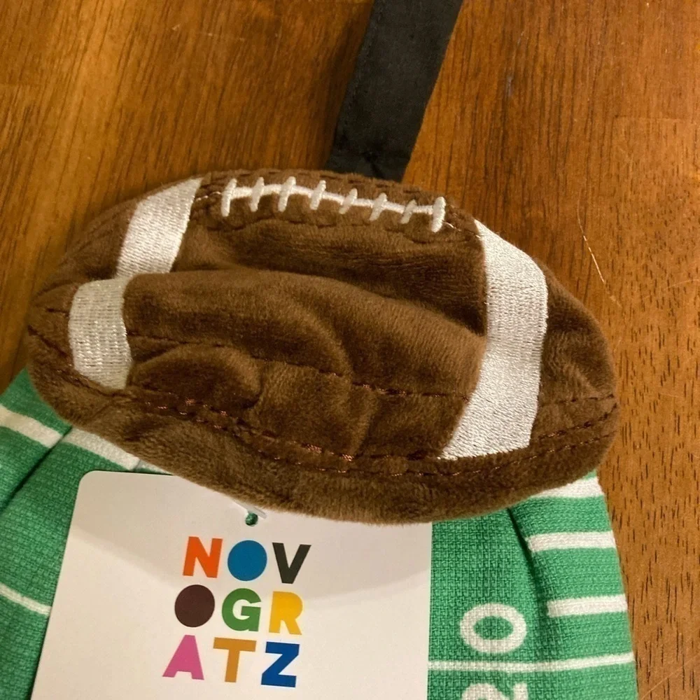 NEW! Novogratz FOOTBALL KITCHEN TOWELS SET OF 2